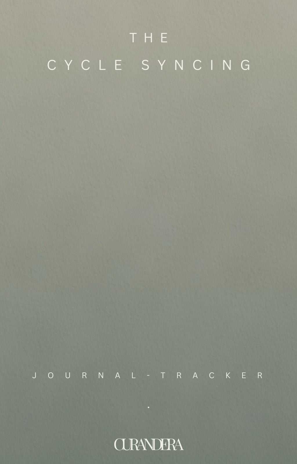 Cycle Syncing Tracker & Journal E-Book